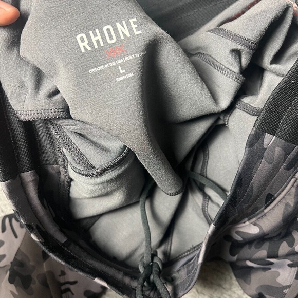 Rhone Pants Mens Large Gray Camo Joggers Performance Comfort Sweat Versatility - Picture 5 of 9